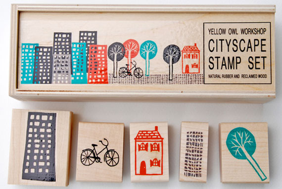 Yellow Owl Workshop City Scape Stamps