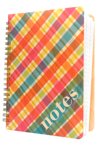 Bright Madras Notebook