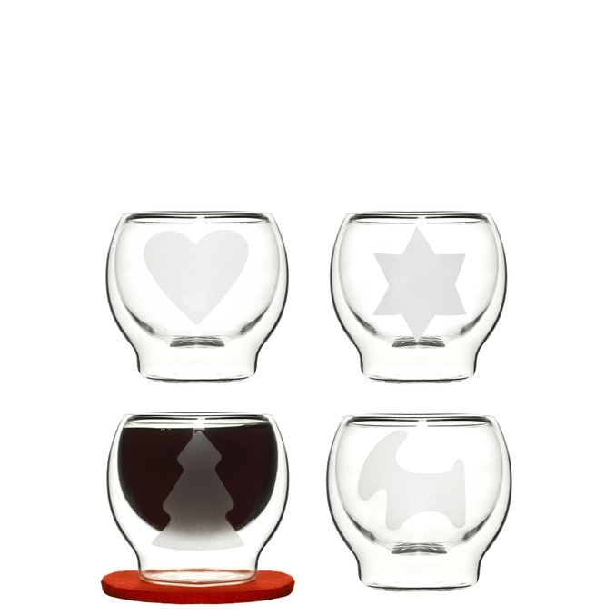 Sagaform Mulled Wine Mugs, Set of 4