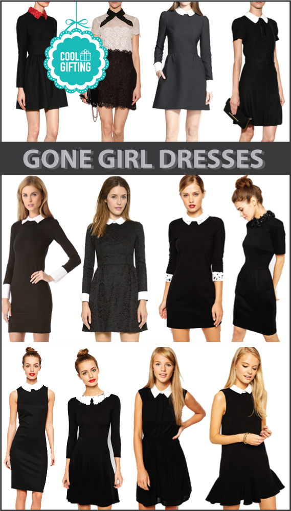 gone girl black dress white collar